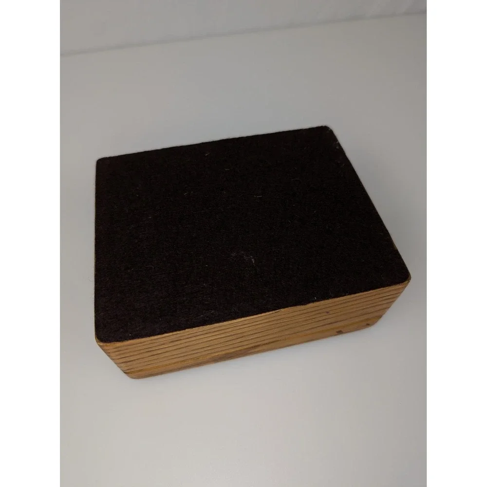 Vtg Wooden Keepsake Box Hinged Lid Storage Jewelry Trinket Organizer Cottagecore